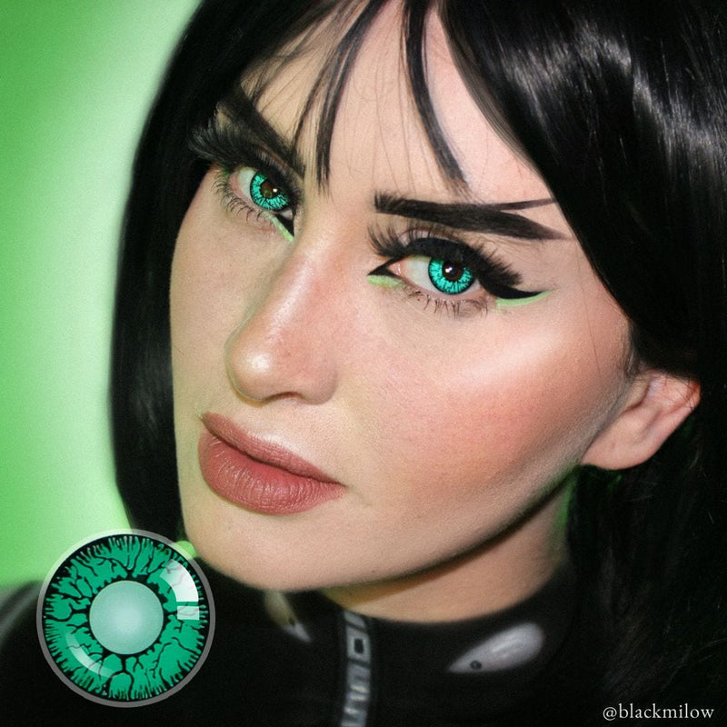 Fissure Green Colored Lenses