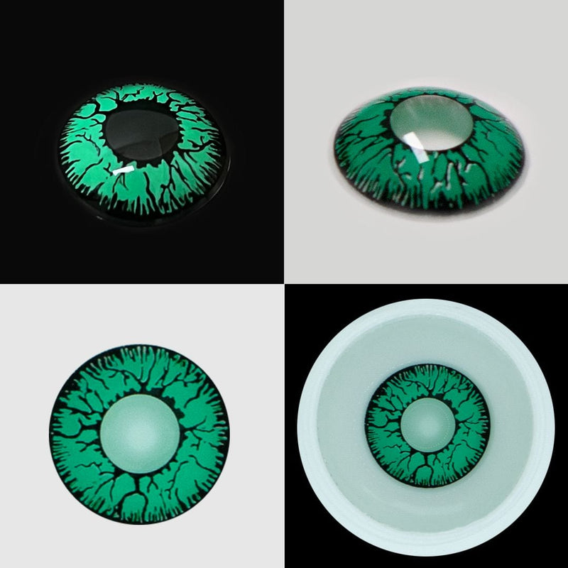 Fissure Green Colored Lenses