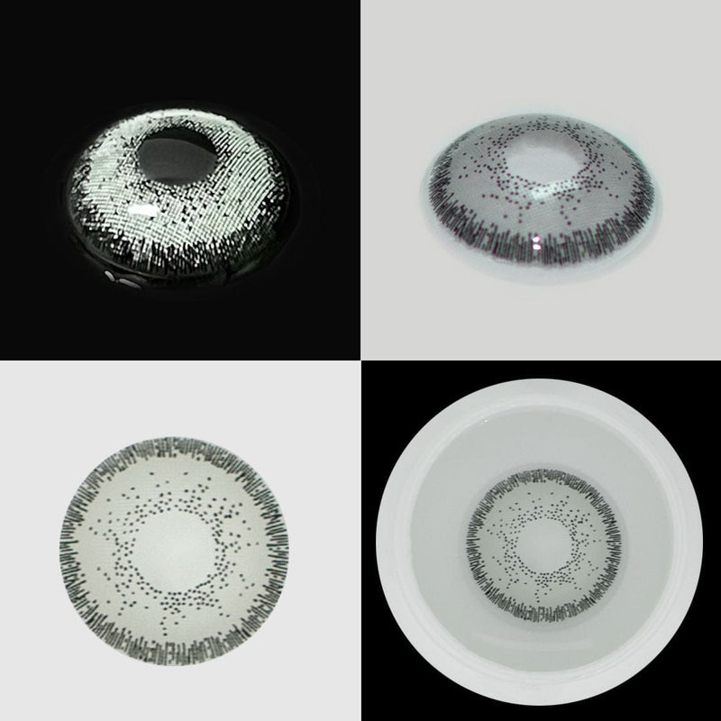 Grey Skull Contact Lenses