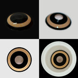Dilated Yellow Contact Lenses