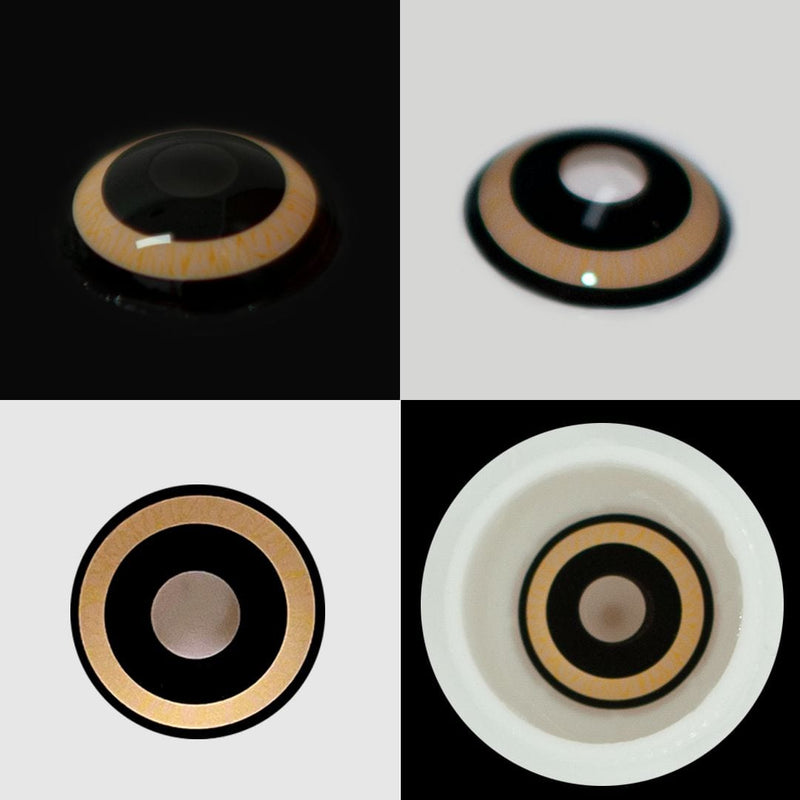 Dilated Yellow Contact Lenses
