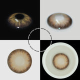 Orange Coffee Contact Lenses