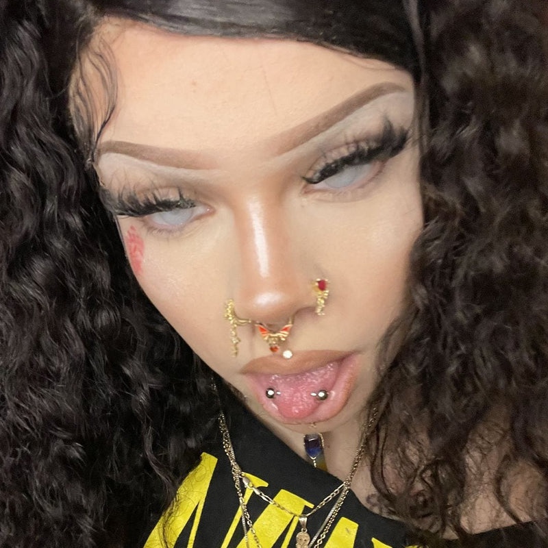 Imnotafed's Blind Moon Light Contact Lenses(12 months of use)