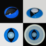 Cat Eye Blue Contact Lenses