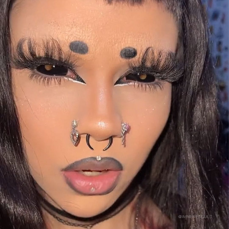 Nene's Dark Demon Doll Eye 22MM Full Sclera Contact Lenses
