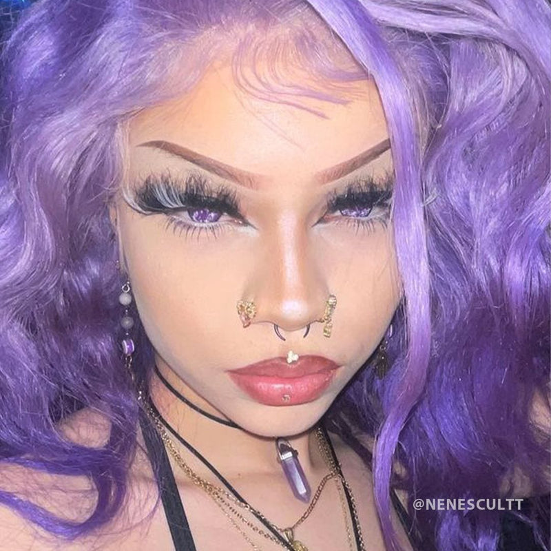 Purple Snow Contact Lenses