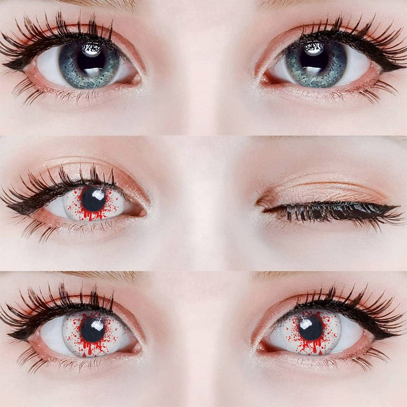Blood stains Contact Lenses