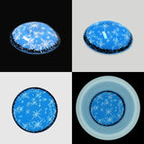 Blue Snow Contact Lenses