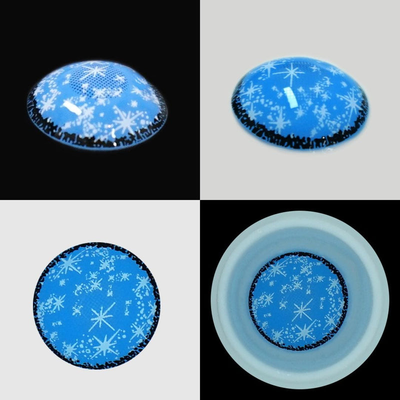 Blue Snow Contact Lenses