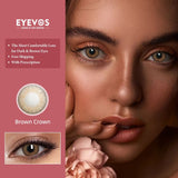 Brown Crown Contact Lenses
