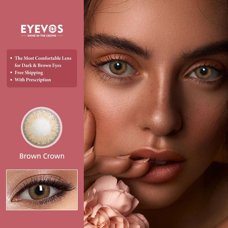Brown Crown Contact Lenses