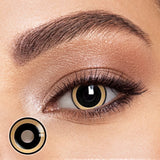 Dilated Yellow Contact Lenses