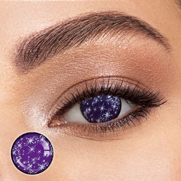 Purple Snow Contact Lenses