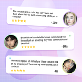 Real Crystal Grey Contact Lenses
