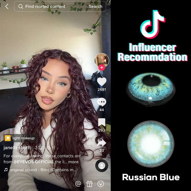 Russian Blue Contact Lenses