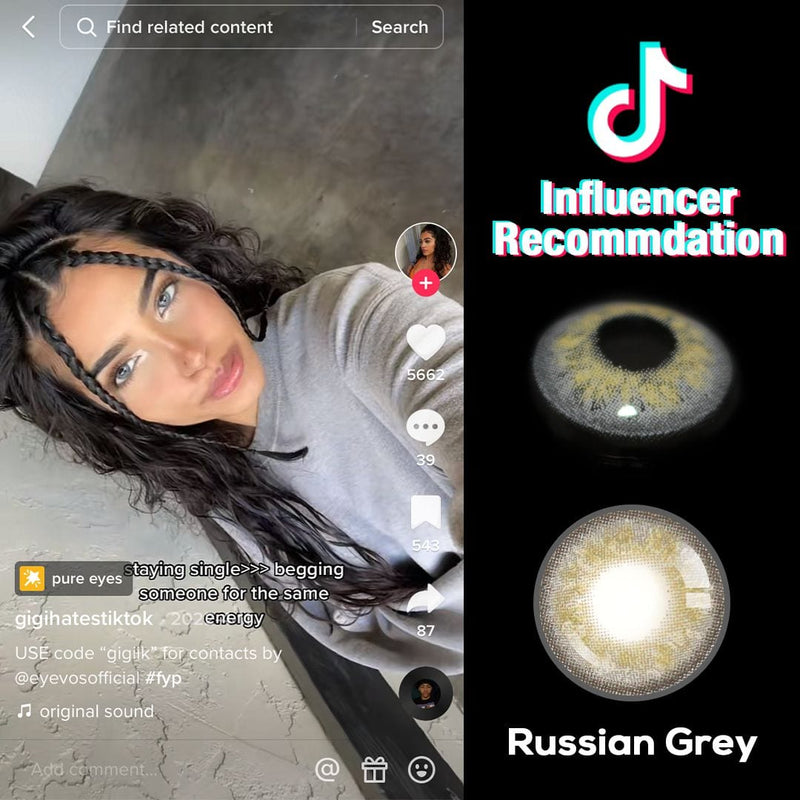 Russian Grey Contact Lenses