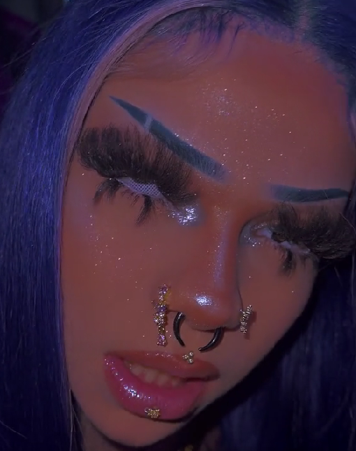 Same with Nene-Contact lense & 5D Eyelashes& Mermaid Highlighter | Glitter