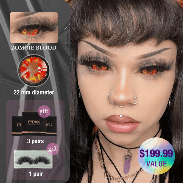 Nene Zombie Blood 22mm Full Sclera Contact Lenses